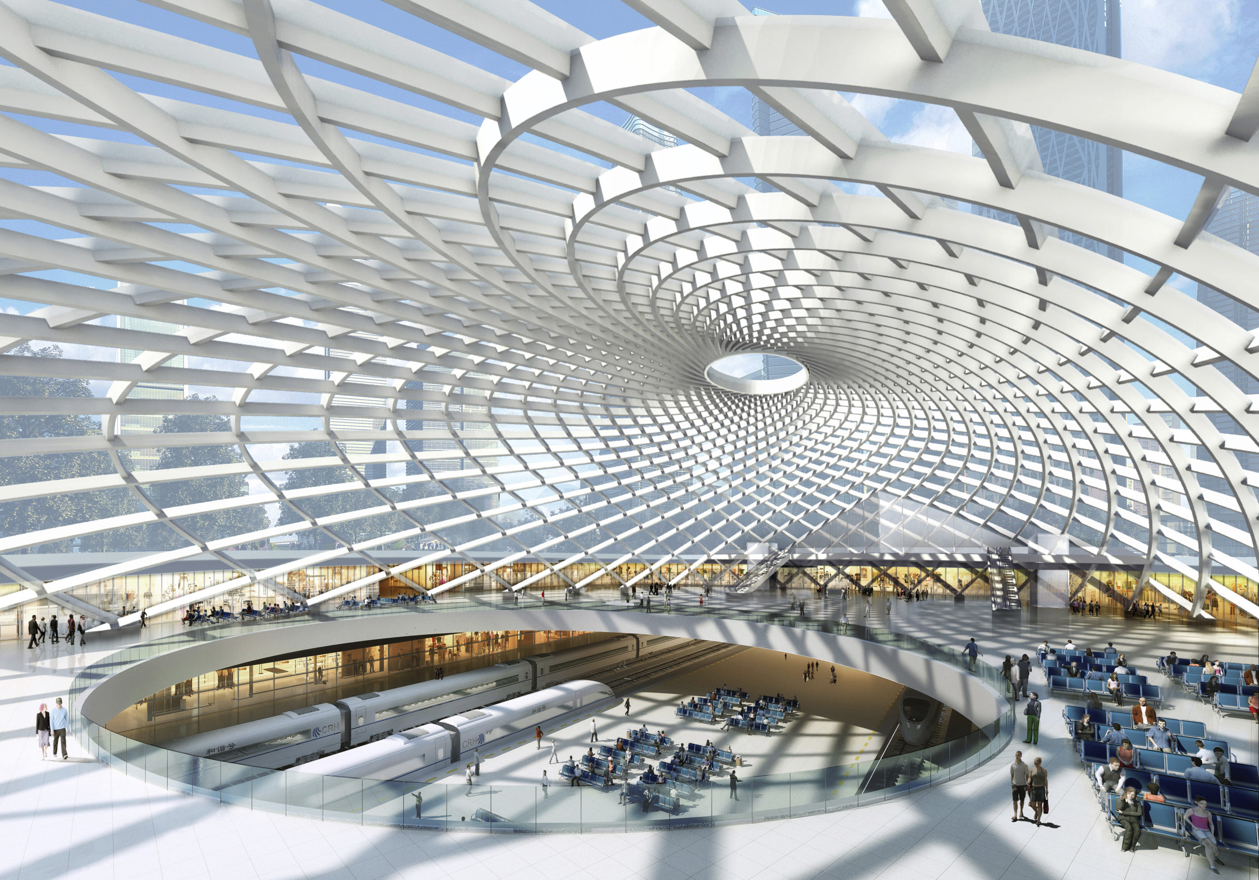 High speed design. Аэропорт Биньхай Тяньцзинь. Railway Station Architecture. Train Station Design. Train Station Tech Design.