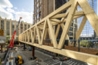 High Line Moynihan Connector Timber Bridge Installation