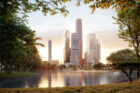 One Bangkok from Lumpini Park render